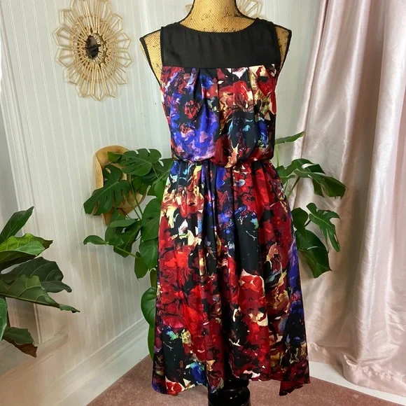 navy blue dress for baby girl Women's Vince Drape Neck Asymmetrical Hem Dress, Size 4 main image 0